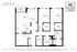Detailed floor plan of a Domus 2G apartment with 2 bedrooms, 2 bathrooms, and a large kitchen spanning 1,412 square feet.