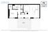 Domus P2 floor plan showing 1 bedroom, 1 bathroom, with an open living room and kitchen area, and a large terrace.
