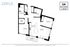 Floor plan of 2A apartment featuring 2 bedrooms, 2 bathrooms, kitchen, living room, balcony, and walk-in closet, 1,193 square feet.