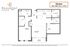 Elmdale floor plan showcasing a sleek 1 bedroom, 1 bath, and a versatile den. Includes a modern open kitchen and living room, plus a private balcony, spanning 1,157 square feet. Perfect for contemporary living.