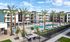 High-end Apartments in Eastmark AZ - Acero Hawes Crossing - Expansive Pool and Spa Area with Lounge Chairs, Cabanas, Turf, and Palm Trees