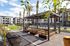 apartment community with shared garden