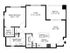 2D azure floor plan