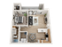 Acero Hawes Crossing - A1 Floorplan - Cambridge
