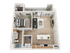 Acero Hawes Crossing - A2 Floorplan - Cobalt