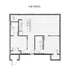 The Moris apartment floor plan featuring a spacious open-concept design with two bedrooms and two bathrooms.