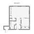 Floor plan of The Scott featuring spacious living area, modern kitchen, and bathroom layout.