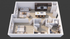 WonderBlock 3D Floor Plan Image - Renegade - One Bedroom, One Bathroom, 830 sqft.