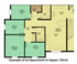 Example of a Floorplan in Aspen and Birch Buildings