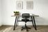 Modern home office setup with a sleek desk, ergonomic chair, and stylish wall art for inspiration.