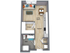 Studio Apartment Floorplan - I STREET Modern Apartments - Bentonville Arkansas