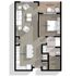 Radiance 1-bedroom floor plan