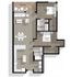 Moonlit 2-bedroom retail floor plan