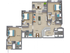 Three Bedroom Apartment Floorplan - I STREET Modern Apartments - Bentonville Arkansas
