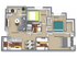 3 Bed - 3 Bath - 1100 sq. ft.