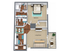 1 Bed - 1.5 Bath - 930 sq. ft.
