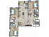 Three Bedroom Apartment Floorplan - I STREET Modern Apartments - Bentonville Arkansas