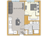 One Bedroom Floor plan | The Chandler | Bedford Apartments