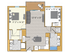 2 Bedroom w/ Balcony