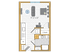 Studio Floor Plan | The Chandler | Bedford Apartments