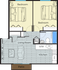 Renovated Two Bedroom apartment floor plan