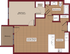 One Bedroom Floorplan | The James Apartments | Haverhill MA Apartments