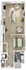 Elegant floor plan of a studio apartment featuring a cozy bedroom, open-concept living and kitchen area, and a stylish bathroom.