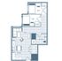 2 Bedroom, 1 Bath (2 Residents)