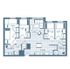 4 Bedroom, 2 Bath (5 Residents)