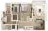 Modern floor plan showcasing 3 bedrooms, sleek kitchen with island, and cozy living room with natural light.