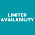 Bold turquoise graphic with the words 'Limited Availability' in white, signaling urgency and exclusivity.