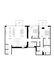 Modern 2D floor plan showcasing 2 bedrooms, 2 baths, a sleek kitchen, open living and dining areas, and dual balconies.