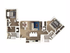 Elegant 3D floor plan showcasing two bedrooms, a stylish open-concept living area, and a modern kitchen perfect for entertaining.