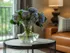 Blue flowers in vase