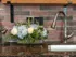 Bouquet of flowers on stone countertop