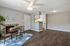 Driscoll Place | Living Room, Kitchen, and Dining Area