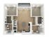 B1 Two Bedroom Floor Plan | 2501 Beacon Hill | Kansas City, MO Apartments