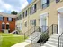 Exterior of brick apartment building