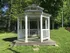 Gazebo on property in open grassy area