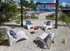 Pool seating area