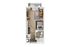 Contemporary studio apartment floor plan featuring an open living area, cozy bedroom, sleek kitchen, and modern bathroom with a private balcony.