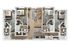 Modern 3-bedroom apartment floor plan showcasing an open living area, stylish kitchen, and elegant bathrooms.
