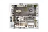 Modern 2D apartment floor plan featuring an open-concept kitchen and cozy living space, a spacious bedroom, and a sleek bathroom with contemporary finishes.
