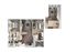 Modern 3D floor plan featuring 2 bedrooms, cozy living room, and open kitchen with elegant finishes, complemented by a functional home office space.