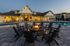 Outdoor Poolside Fire Pit and Fireplace