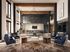 Luxurious open-concept living area with high ceilings, modern decor, and elegant lounge seating.