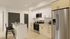 Modern kitchen with sleek stainless steel appliances, stylish granite countertops, and elegant wood cabinetry, perfect for culinary enthusiasts.