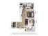 Modern 1-bedroom apartment floor plan featuring an open-concept living area, stylish kitchen, cozy balcony, and efficient layout.