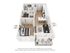 Elegant 3D floor plan showcasing a sleek one-bedroom layout with a modern open-concept kitchen and living area, stylish bathroom, and cozy balcony space, perfect for urban living.
