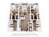 Modern 3D floor plan showcasing 2 bedrooms, 2 bathrooms, a sleek kitchen, and an inviting open-concept living area with balcony access. Includes in-unit washer/dryer and ample storage space.